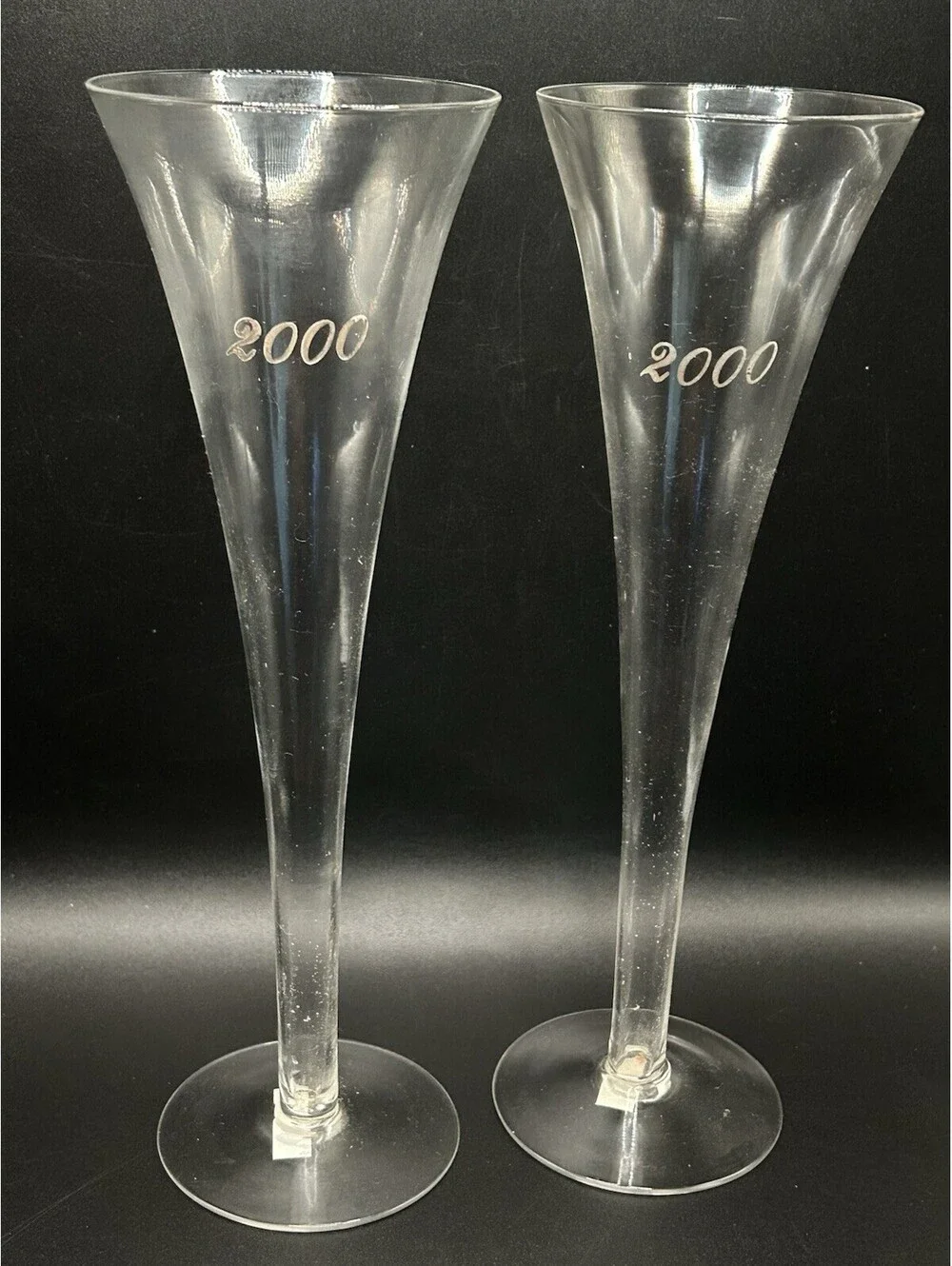 Vintage Pair Of HoIlow Stem International Silver Co Champagne Flutes Y2K 2000